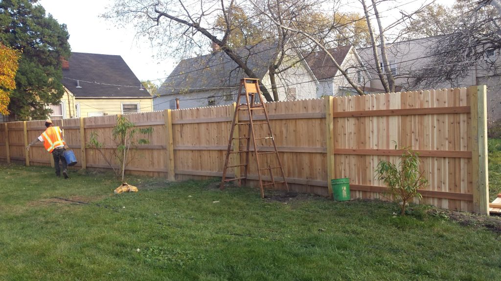 Ceder Fence Install