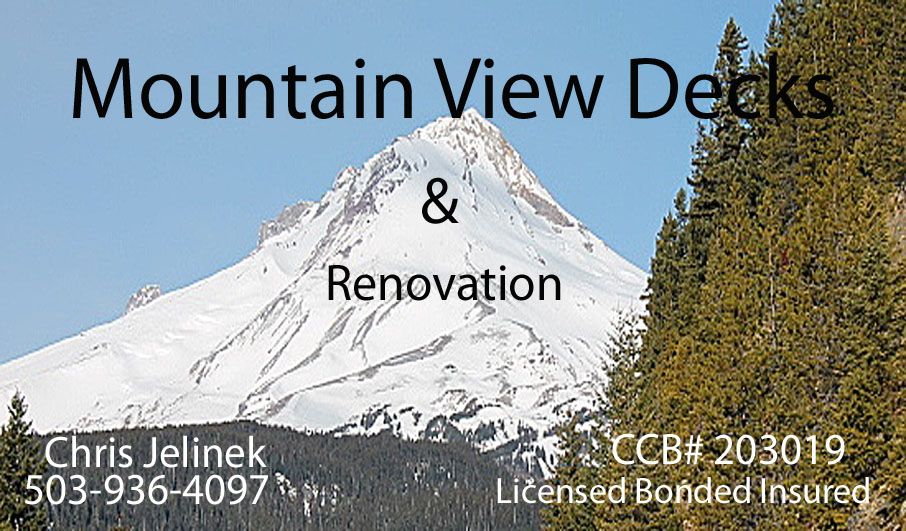 Mountain View Decks & Renovation