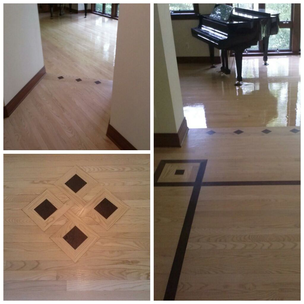 Ann Arbor- White Oak with custom Walnut border and