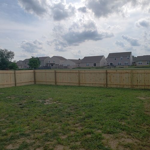 6-ft Pressure treated, total-privacy fence w/ slop