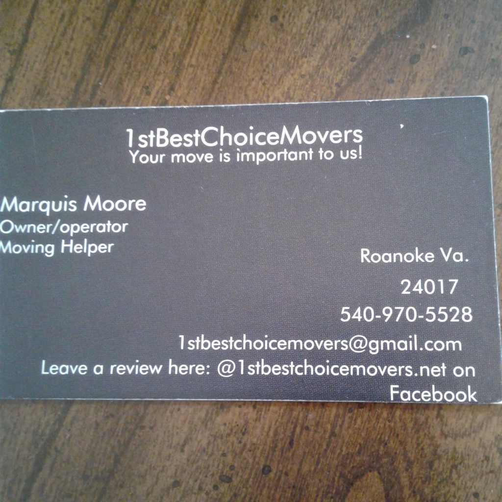 The 1st Best Choice Movers