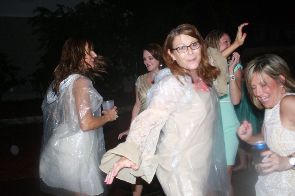 A little rain sure didn't stop them from getting-d