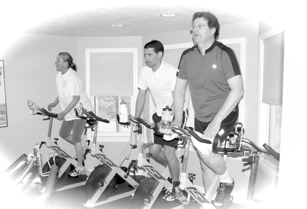 Cycling classes at my studio.