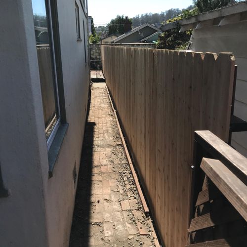 After - fence build