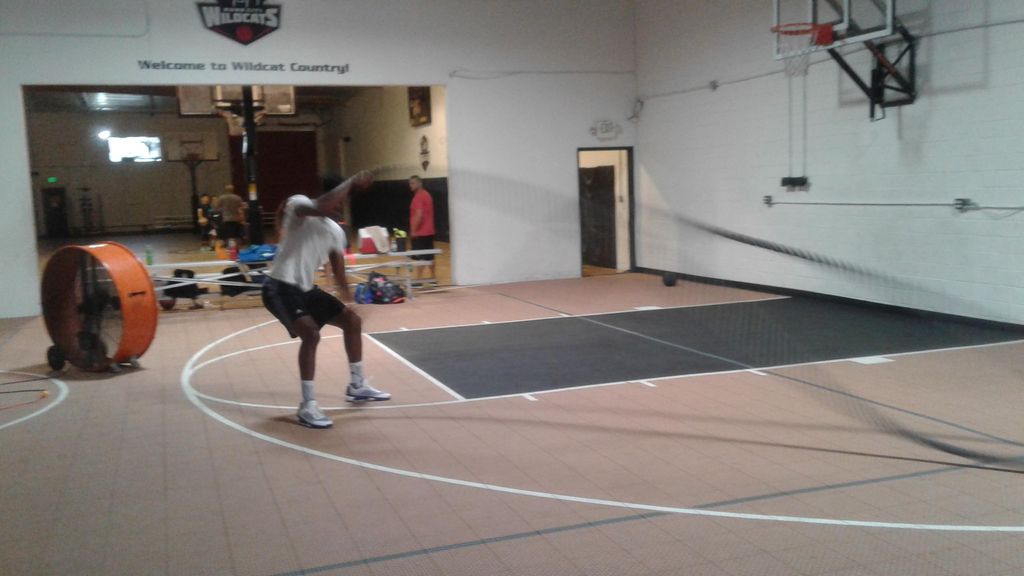 Mike on the ropes (College Player) 