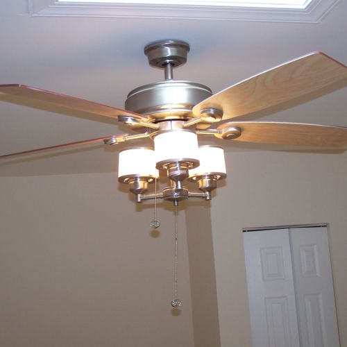 New ceiling fan install