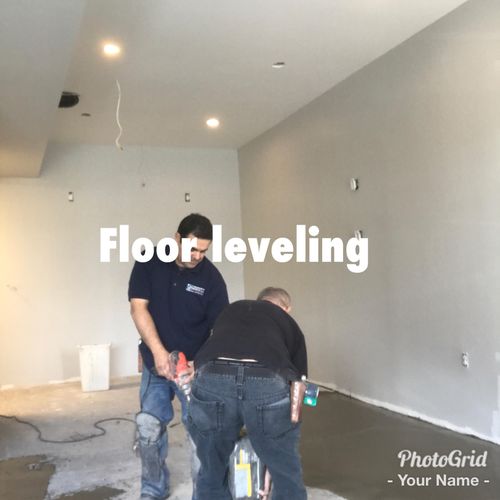 We used floor leveler to make it perfect
