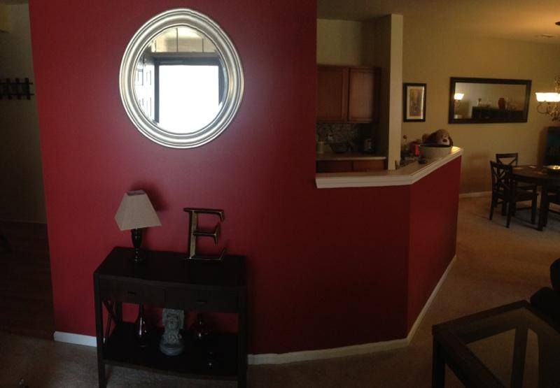 Wrap around with vibrant red and semi white trim.