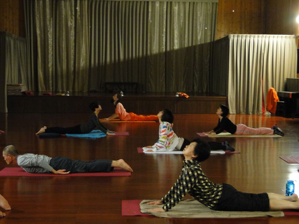 Yoga class in Taiwan