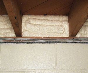 Spray foam insulation cures hard and saves money o