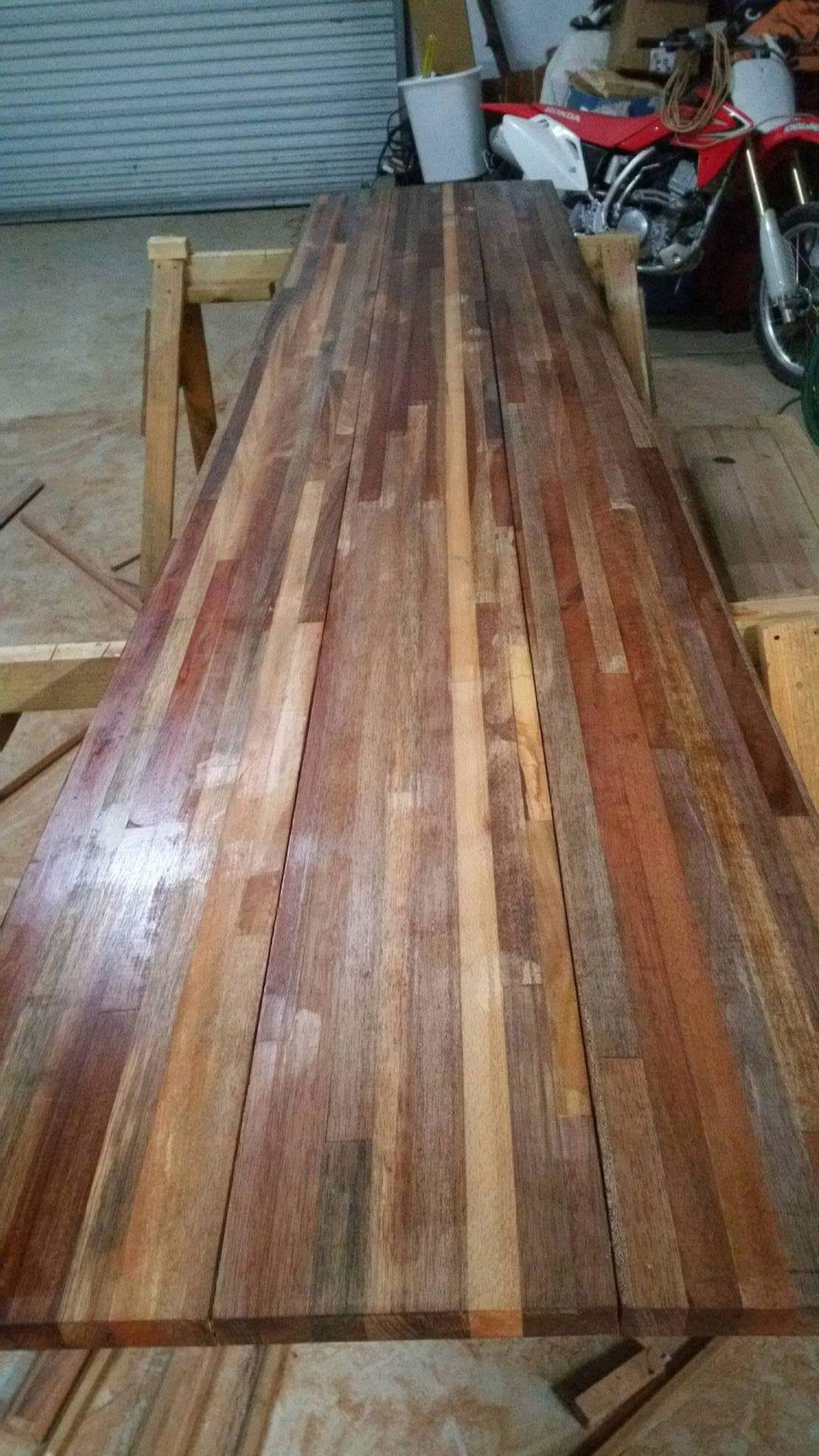 Butcher Block counter tops in progress