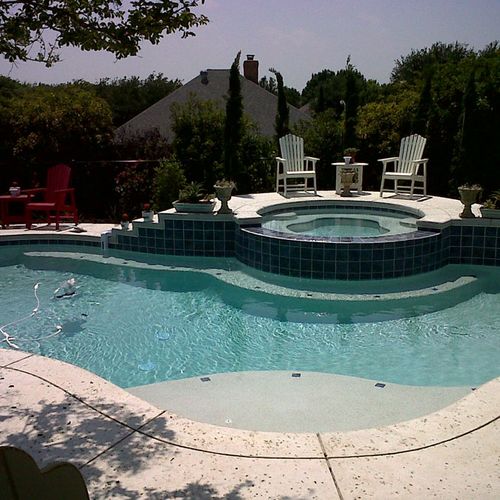 We design and construct custom in-ground pools.