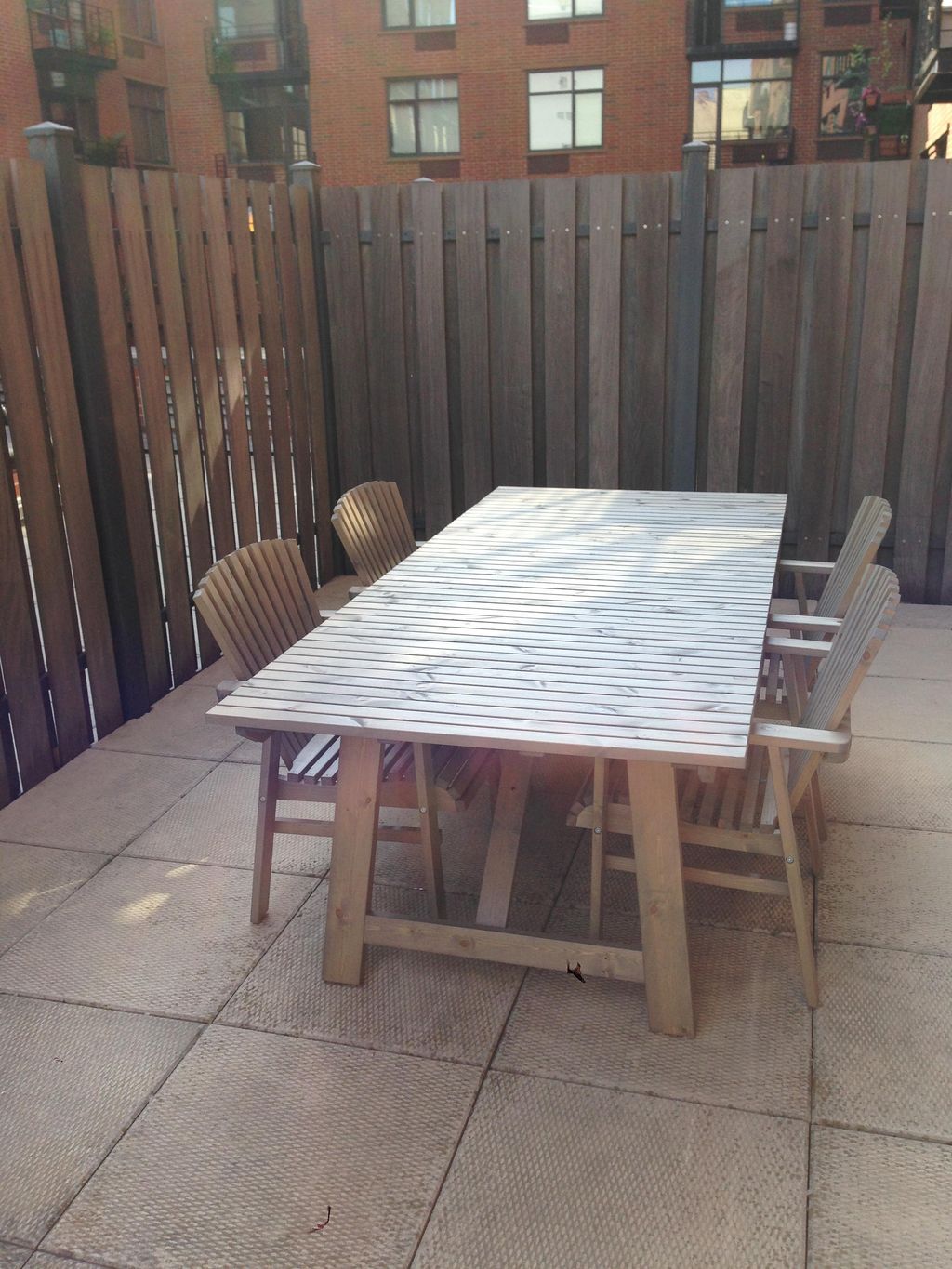 Patio table and chairs build