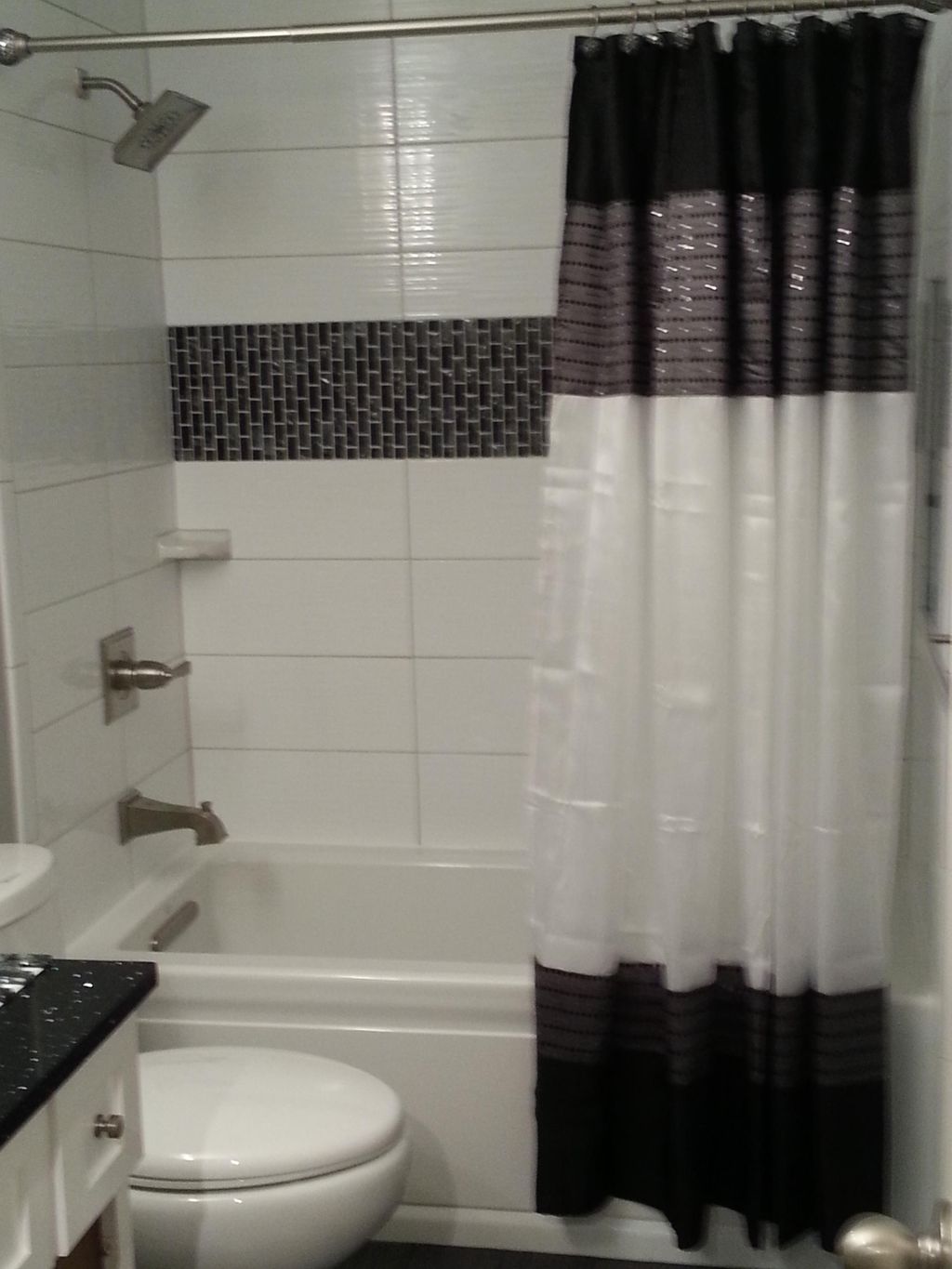The after pic of the Pearce's bathroom