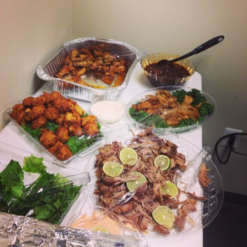 Luncheon catered by Rey & Co. 
We specialize in Is