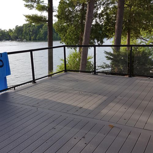 White Lake Deck 2016 new deck view is awesome. tre