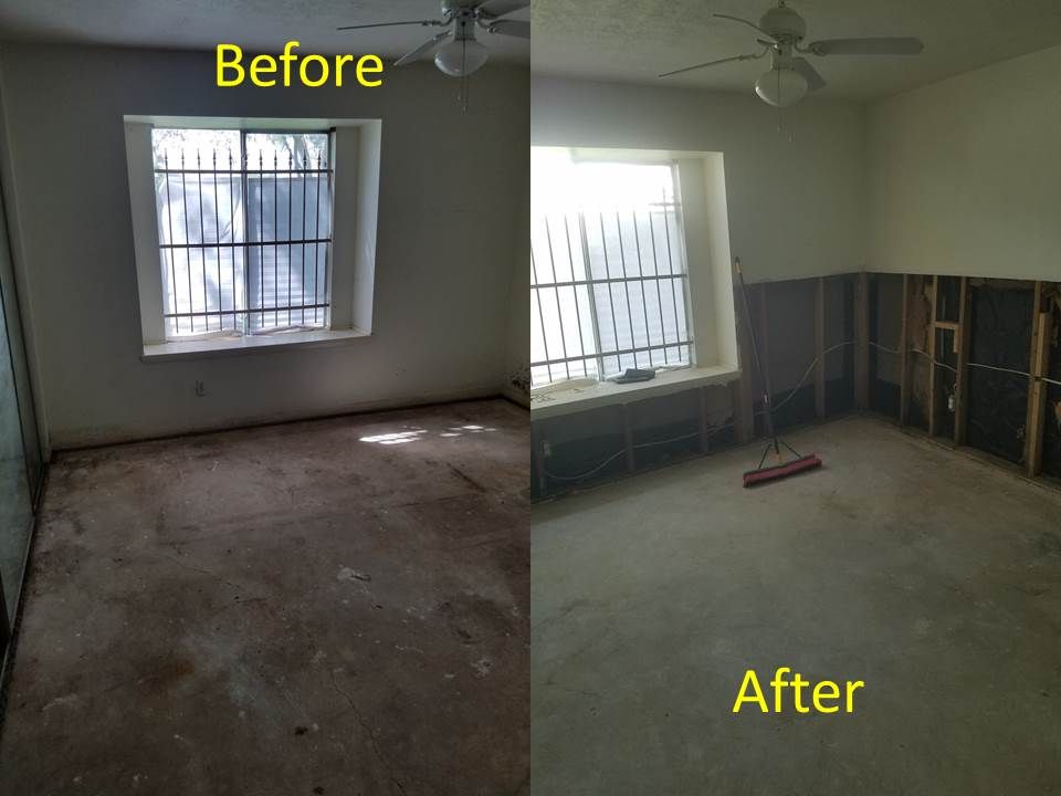 Demo of Bedroom Before and After Pic 2