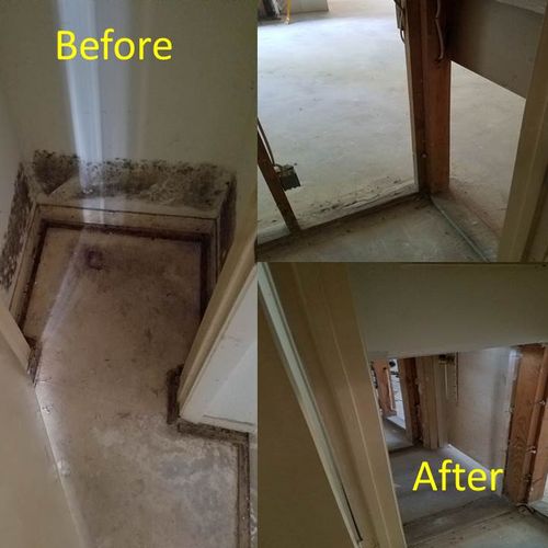 Demo of Hallway Closet Before and After