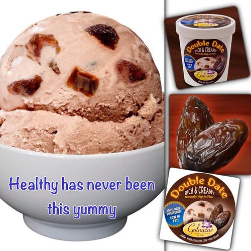 Date Ice Cream made with real dates no sugar added
