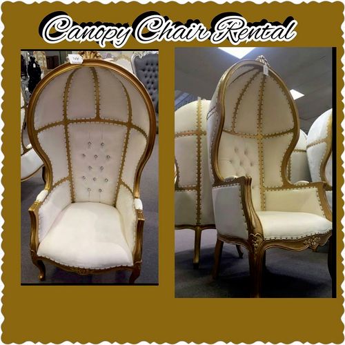 canopy chair rental 5ft ht 
we have 1 in gold and 