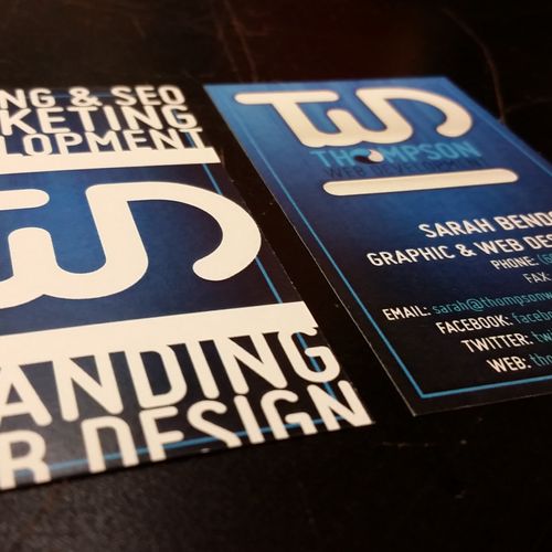 Thompson Web Development: Logo and Business Card D