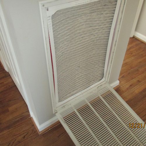 Reporting a totally clogged HVAC filter