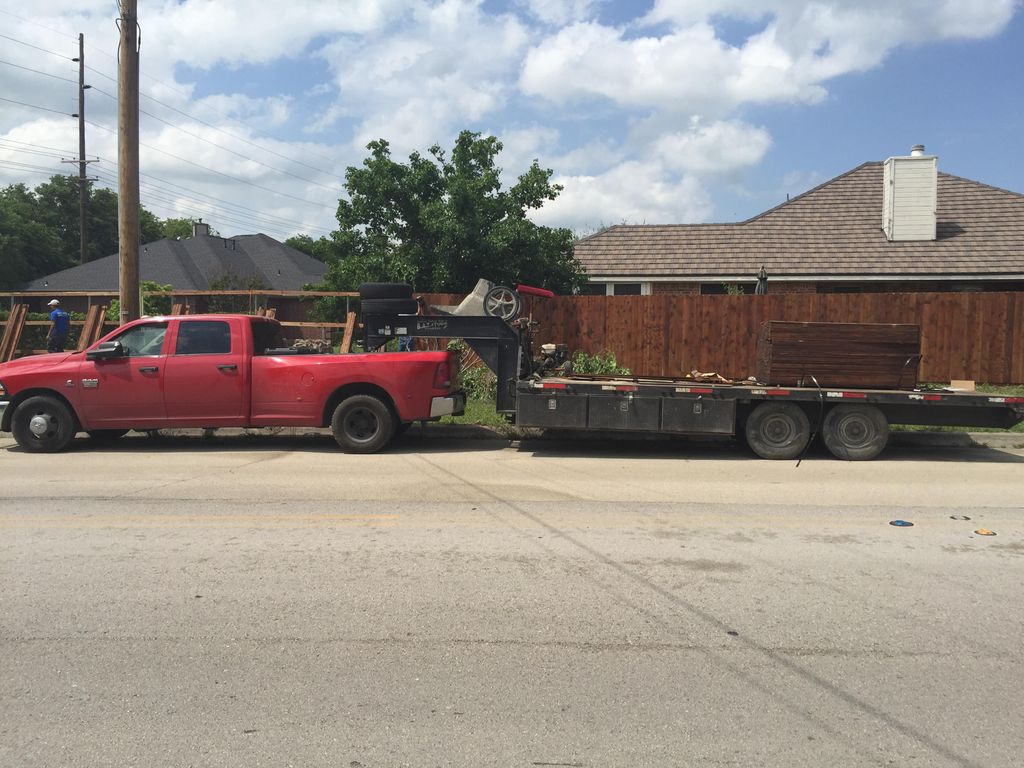 work truck and trailer