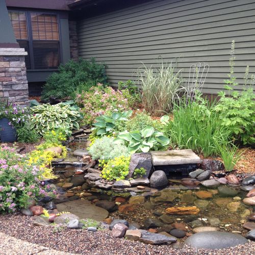 home entry water feature