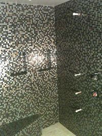 Custom Mosaic Tiled Shower