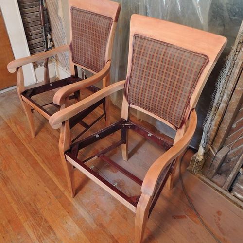 Here's a second group of dining room chairs, a lit
