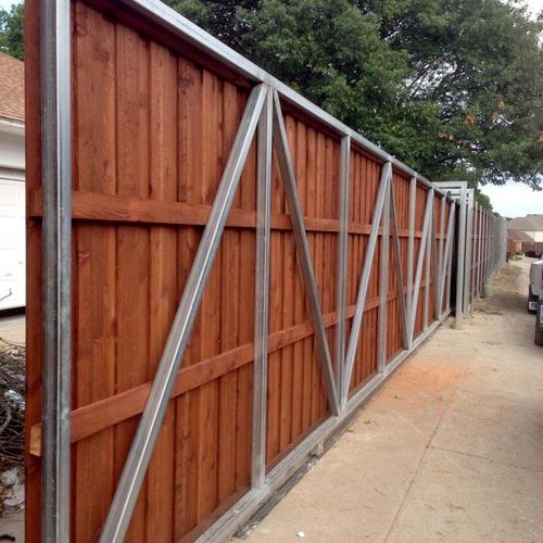 25ft Electric slide gate done on 7/6/2014