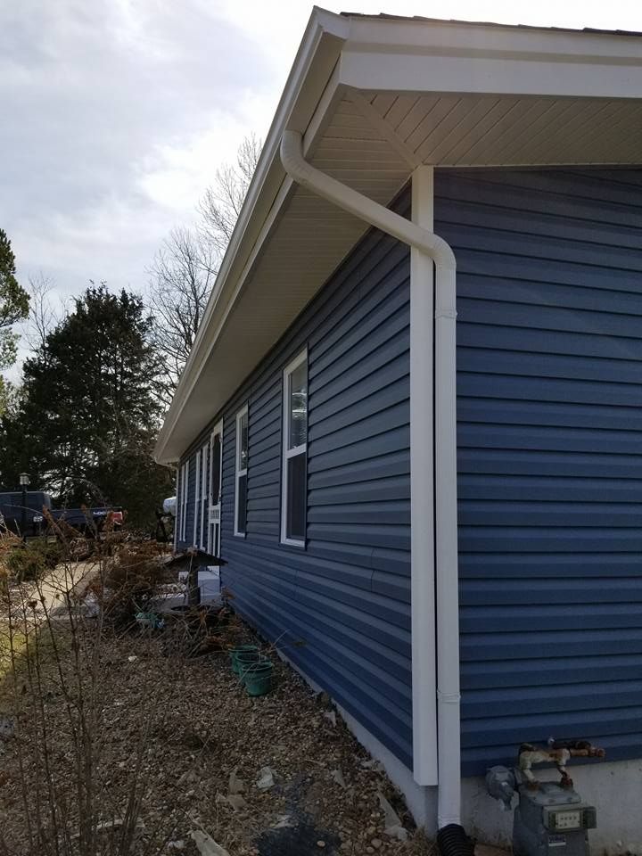 Installed new gutters, soffit and fascia and sidin