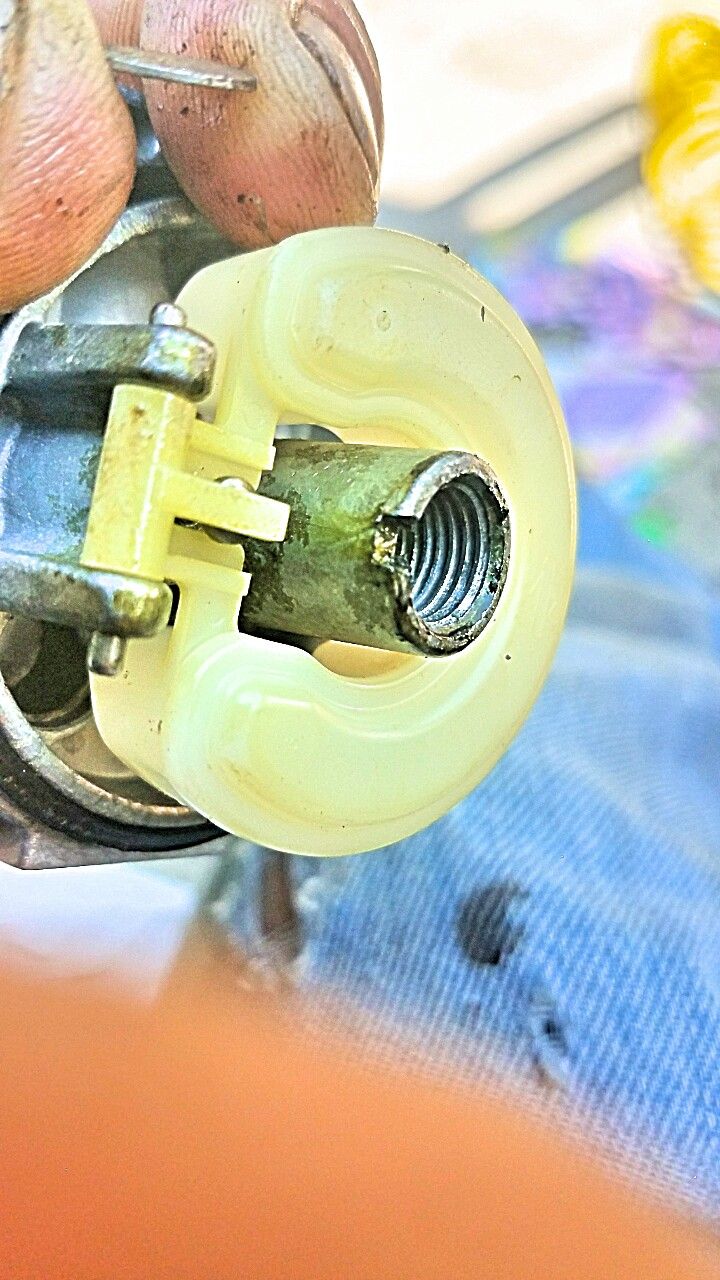 Inside of carburetor contaminated with stale gas c
