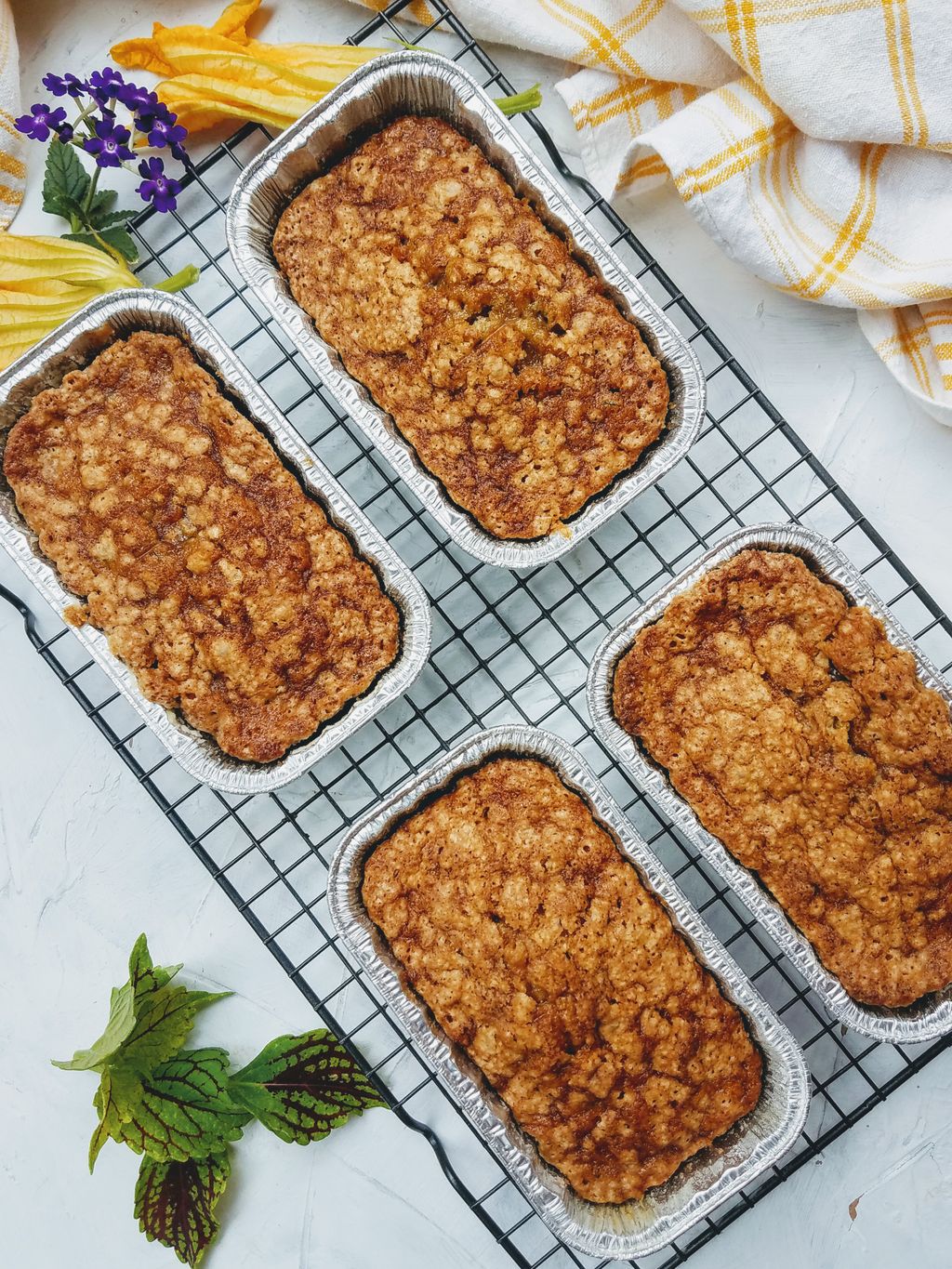 Zucchini olive oil bread