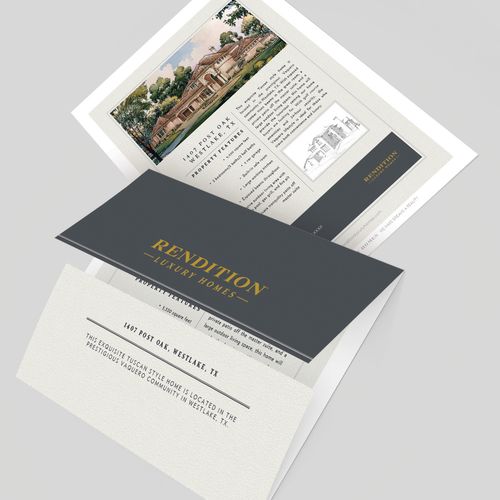 Rendition Luxury Homes Print Design Collateral