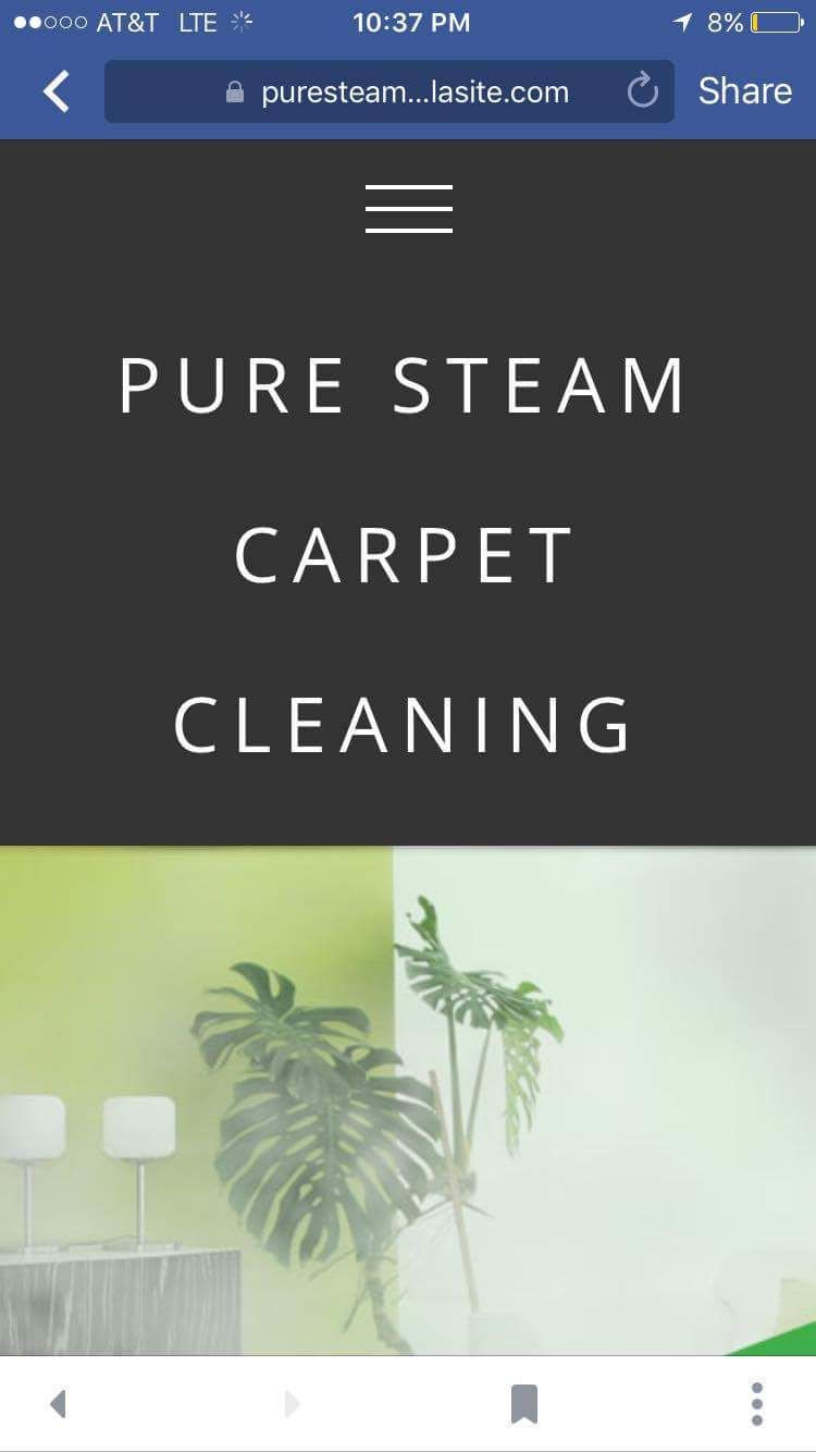 Pure steam carpet cleaning