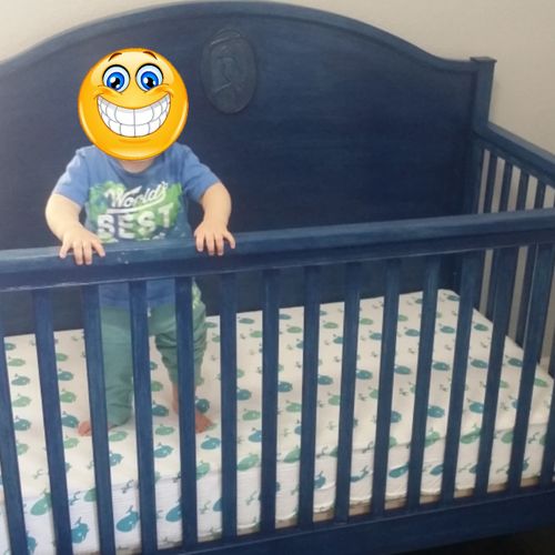 Crib for customers grandson