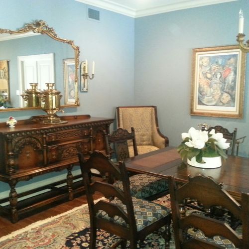 Dining room, with a traditional feel