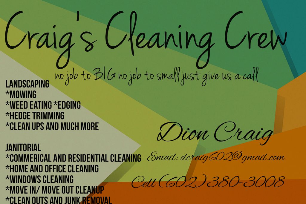 Craig's cleaning crew
