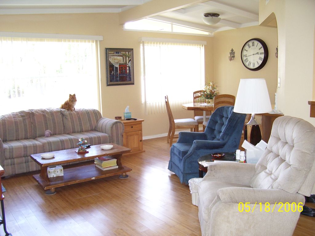 Installed wooden floors