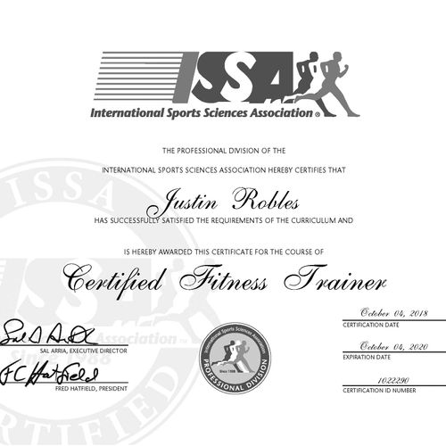 ISSA Certificate