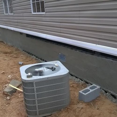Foundation I done for a mobile home.