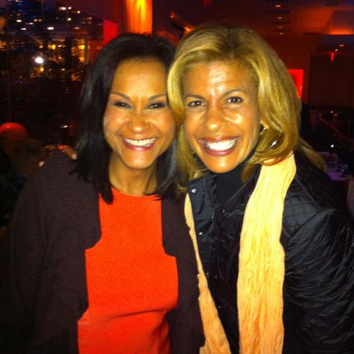 Candy & Hoda in a NYC restaurant after the taping 