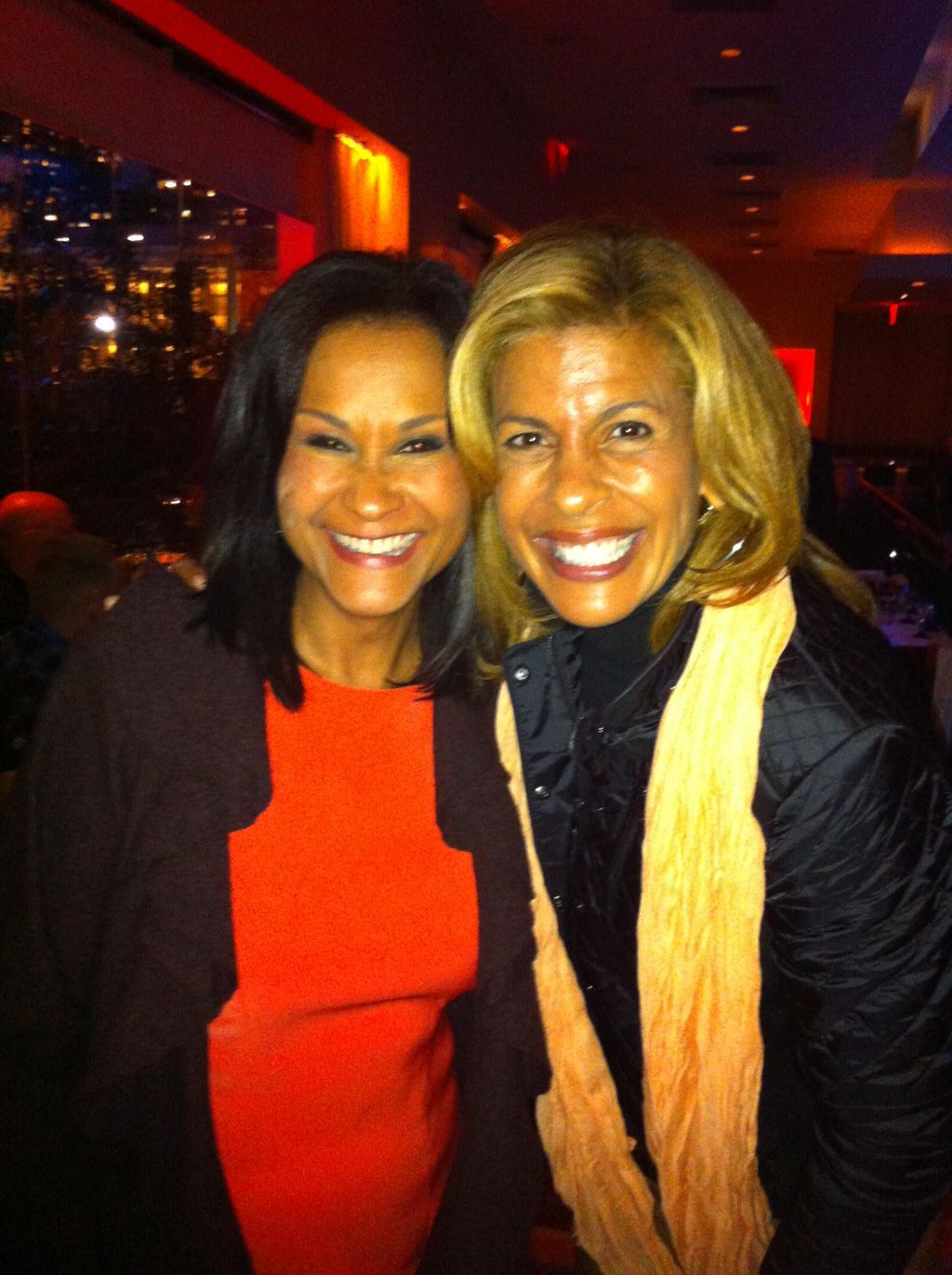 Candy & Hoda in a NYC restaurant after the taping 