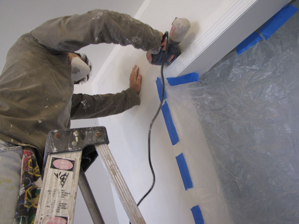 Walls are being meticulously prepared for the knoc