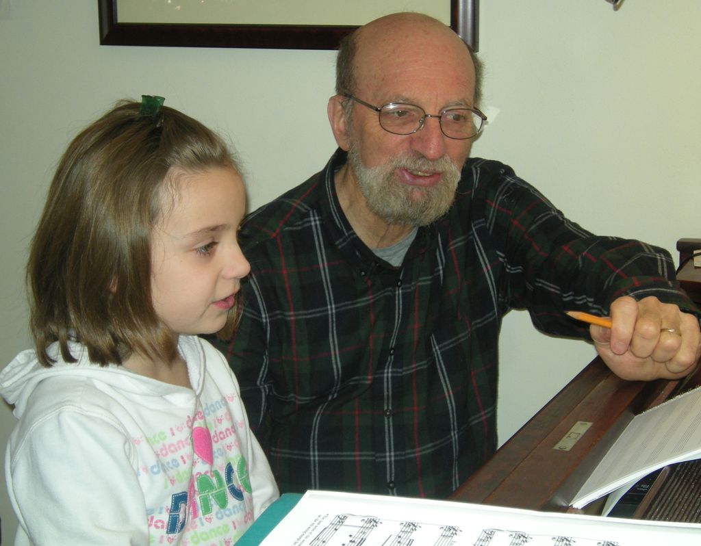 Howard teaching a student
