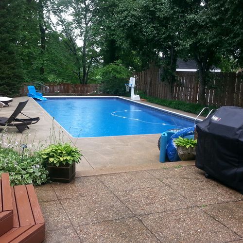 Liner replacement, July 2012.
 Chevy Chase, Md.
