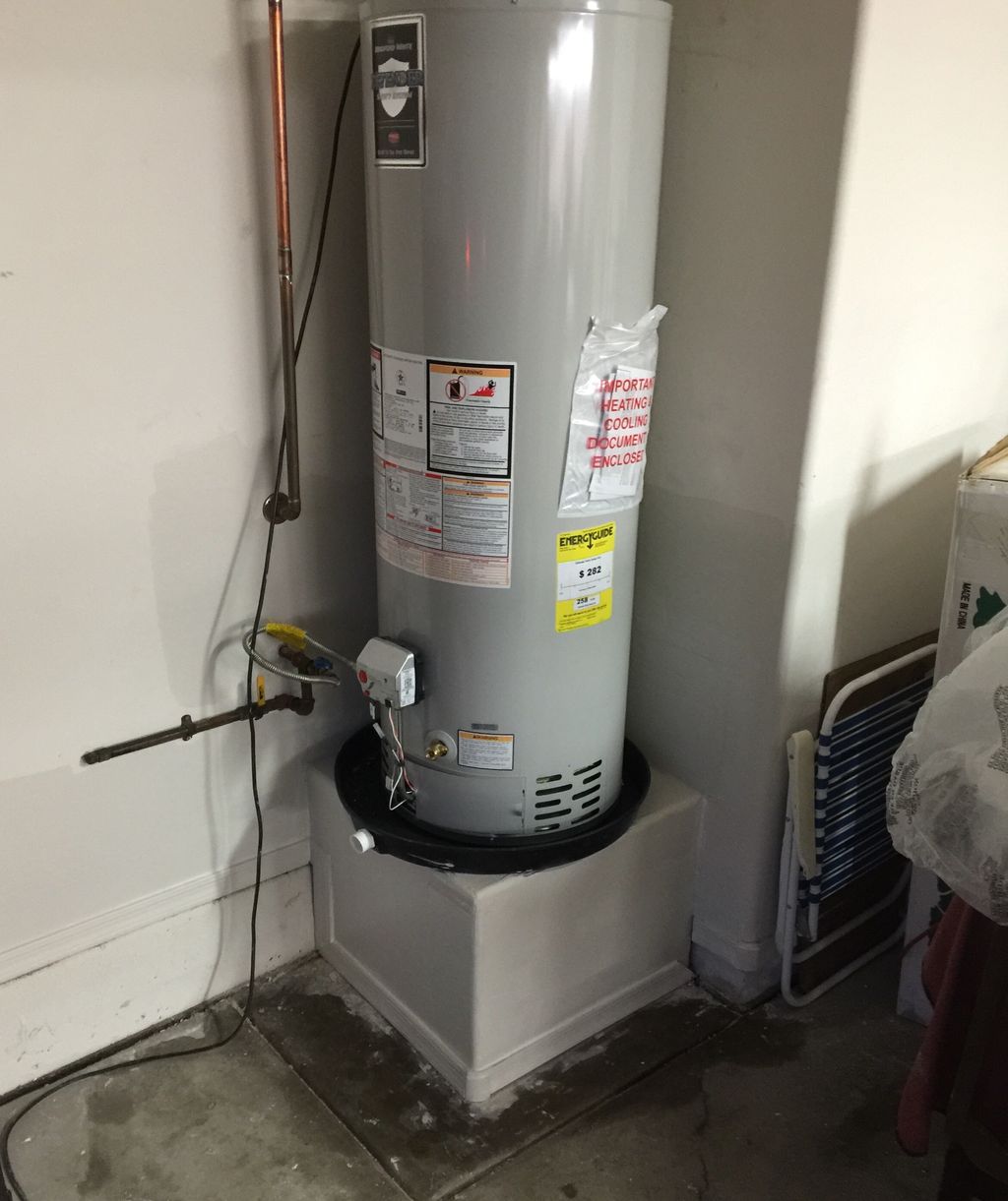 Hot water tank leak
Part 4/4: Final Install