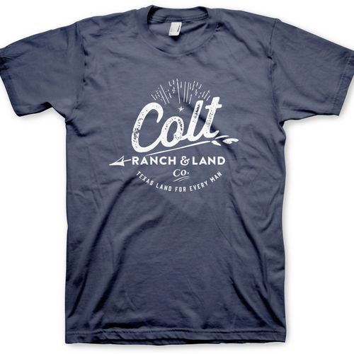 T-shirt design and logo design for Colt Ranch and 