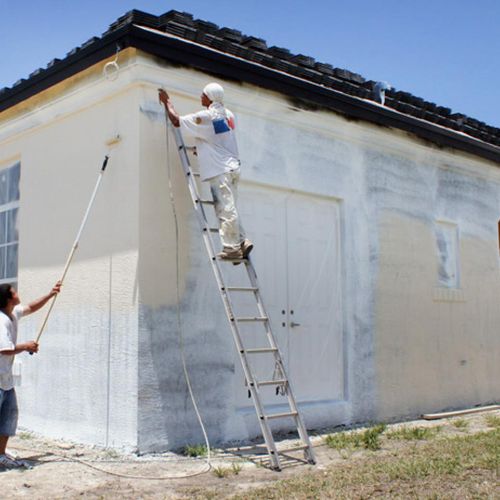 Exterior Painting of West Palm House